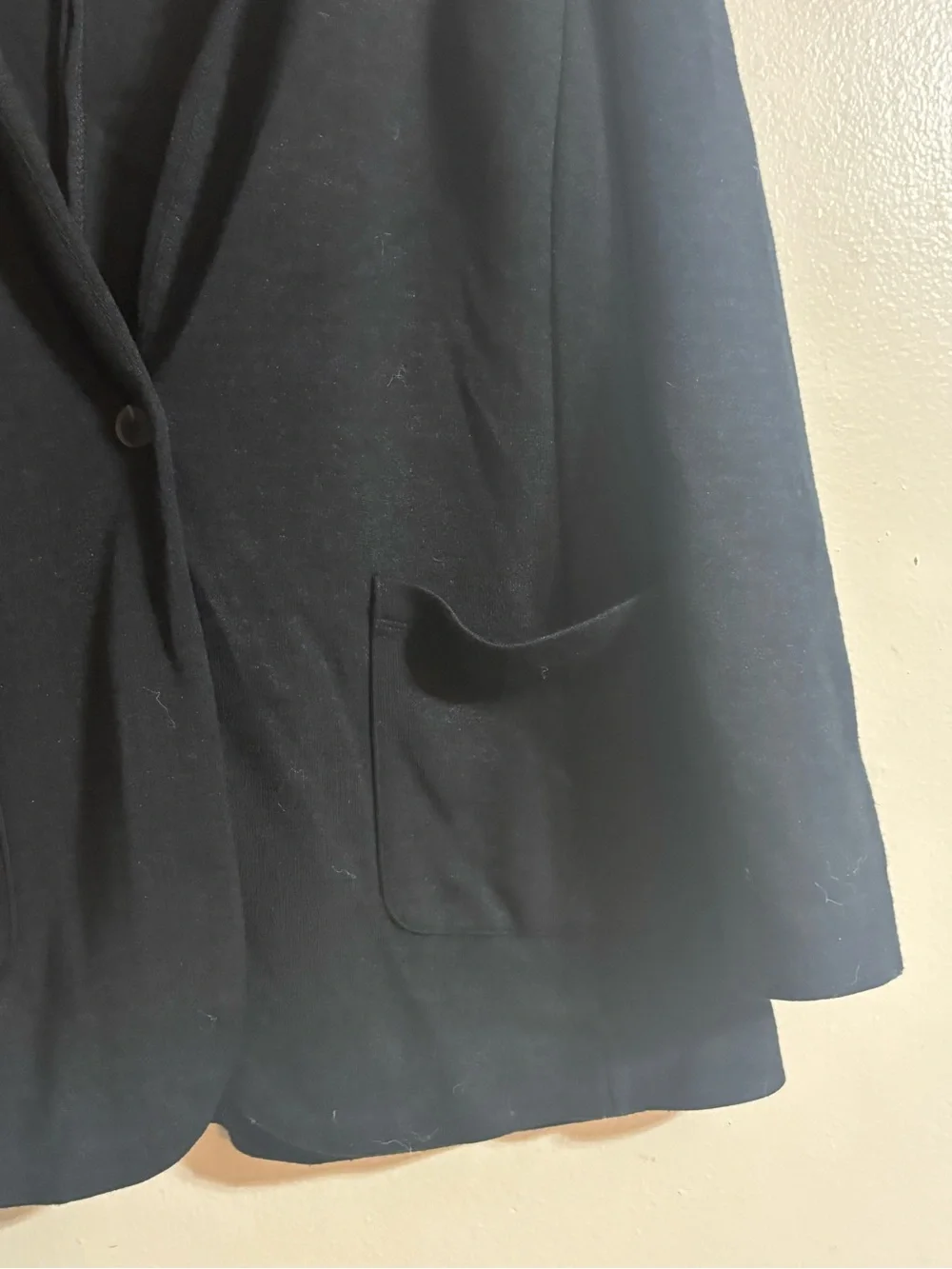 GAP Black Blazer One Button Closure  With Pockets